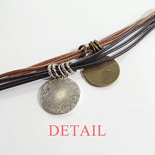DIYthinker Pulsera del Amor del día de San Valentín Rojo de Labios Cuerda Doble Sistema de Cuero Pulsera de Pareja