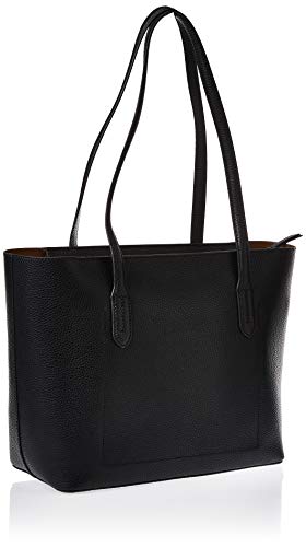 DKNY Bolso de mano Noho de piel negra martillada