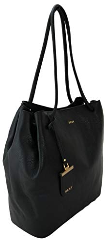DKNY Donna Karan - Bolso bandolera de piel, color Negro, talla Medium