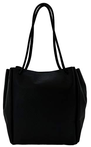 DKNY Donna Karan - Bolso bandolera de piel, color Negro, talla Medium