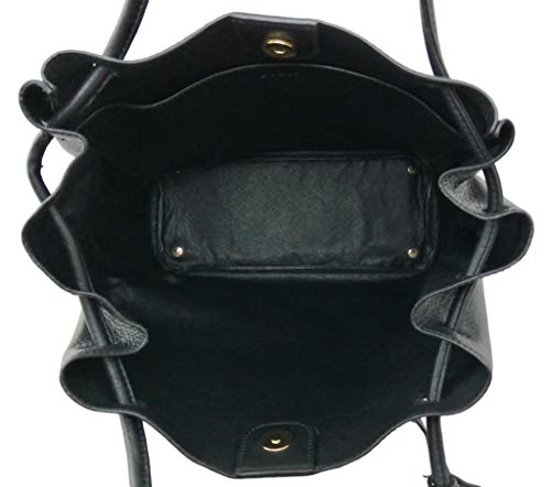 DKNY Donna Karan - Bolso bandolera de piel, color Negro, talla Medium