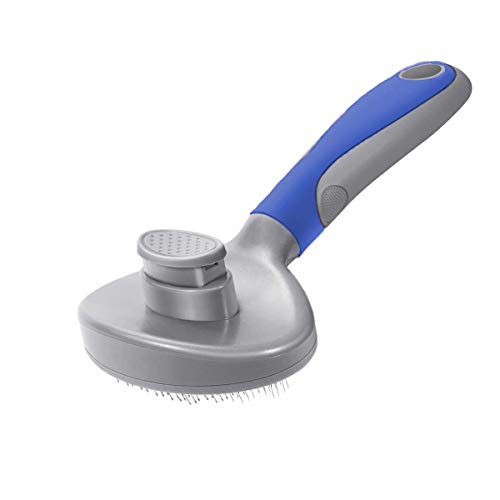 DMSL Cepillo para Gato Perro, Cepillo de Limpieza Peine Gatos para Pelo Muerto, Peine Perro Autolimpiante Quita Pelo Largo Corto Peine de Limpieza Masaje Cepillo para Mascotas