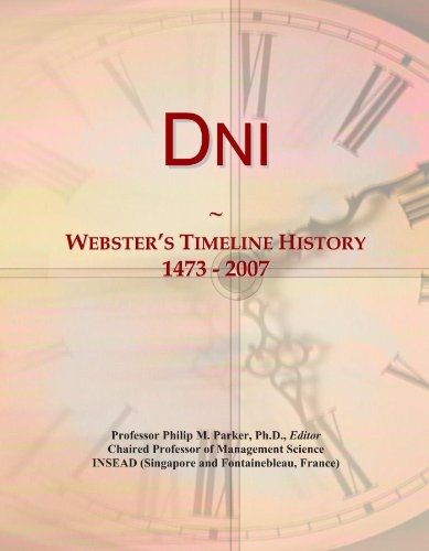 Dni: Webster's Timeline History, 1473 - 2007