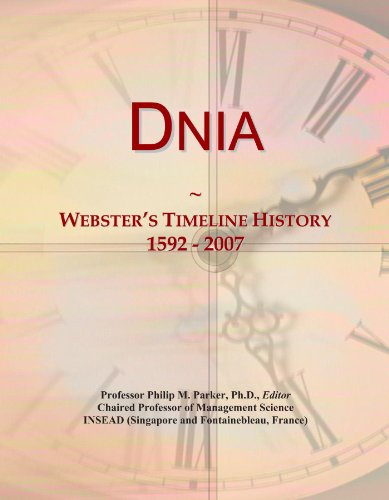 Dnia: Webster's Timeline History, 1592 - 2007