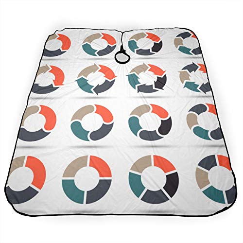 Dnwha - Delantales de peluquería Profesional de Cuatro Colores con diseño de Flechas