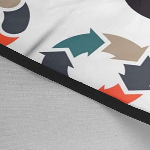 Dnwha - Delantales de peluquería Profesional de Cuatro Colores con diseño de Flechas