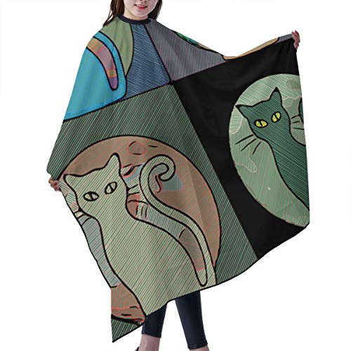 Dnwha - Delantales de peluquería Profesional de Cuatro Colores para Gatos persas, para peluquerías y peluquerías