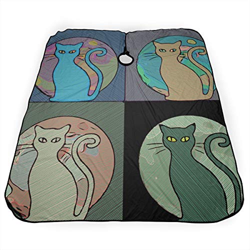 Dnwha - Delantales de peluquería Profesional de Cuatro Colores para Gatos persas, para peluquerías y peluquerías