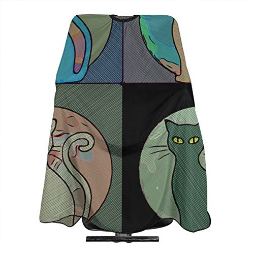 Dnwha - Delantales de peluquería Profesional de Cuatro Colores para Gatos persas, para peluquerías y peluquerías