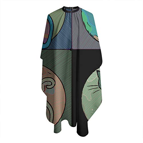 Dnwha - Delantales de peluquería Profesional de Cuatro Colores para Gatos persas, para peluquerías y peluquerías