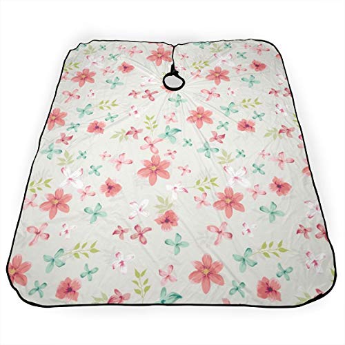 Dnwha - Delantales de peluquería Profesional de Cuatro pétalos de Color Aceite, para peluquería, peluqueros, peluquerías y Utensilios de peluquería