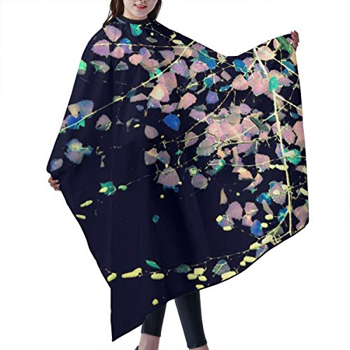 Dnwha Nature Pattern 4 - Delantales Profesionales para peluquería, diseño de Abedul, Color Azul