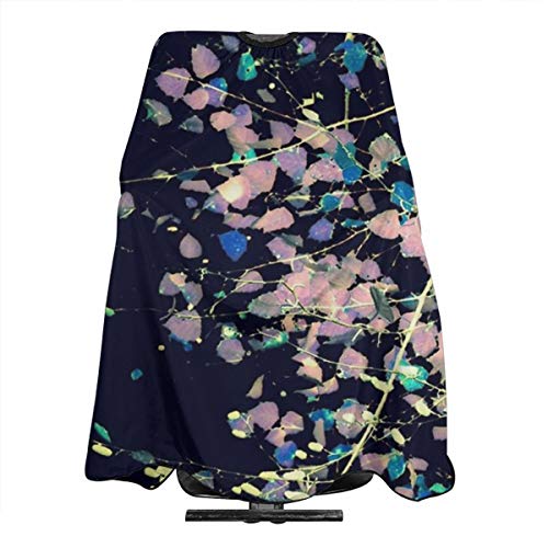 Dnwha Nature Pattern 4 - Delantales Profesionales para peluquería, diseño de Abedul, Color Azul