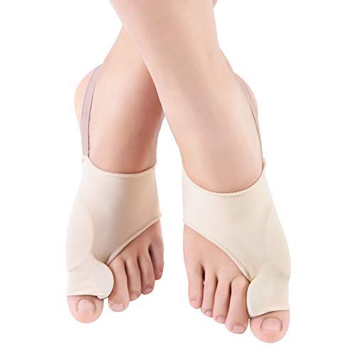 DOACT Corrector de Juanetes, Hallux Valgus de Corrector, Con Almohadilla de Gel de Silicona, para Tratar El Dolor Hallux Valgus Incluye Noche Tratamiento y Dia Asistencia (L)