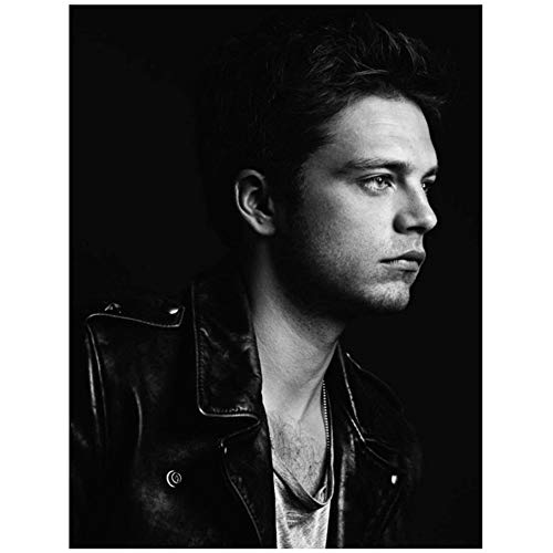 DOAQTE Sebastian Stan Actor Star Poster decoración de la habitación Arte de la Pared Impresiones en Lienzo póster Cuadros de Pared para la decoración de la Sala de Estar -50X70cm sin Marco 1 Uds