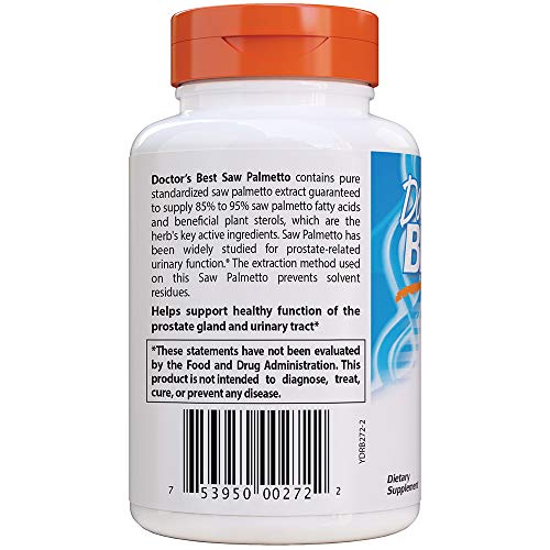 Doctor's Best Saw Palmetto Standardized Extract, 320Mg - 180 Cápsulas Blandas 180 Unidades 120 g