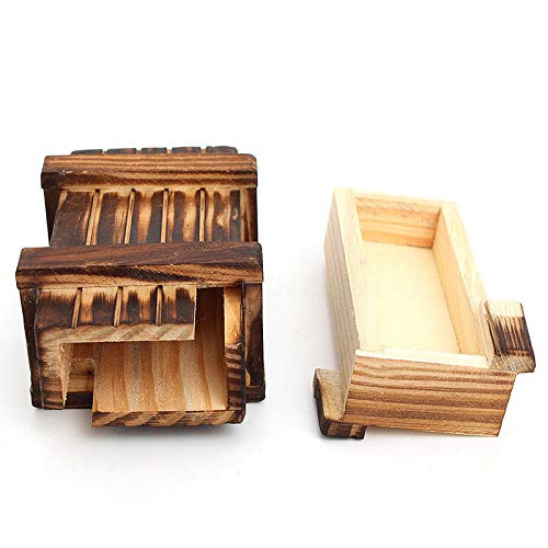 Domeilleur Caja de rompecabezas de madera juguetes Intellegence desarrollo cerebro Teaser Magic Box juguete regalo de cumpleaños para niños