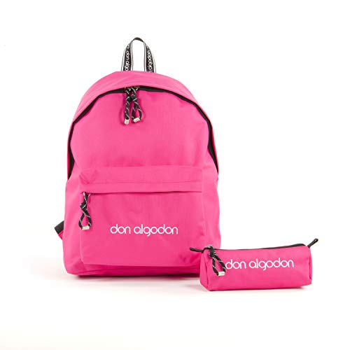 Don Algodón Mochila Mujer Casual Nailon Fucsia