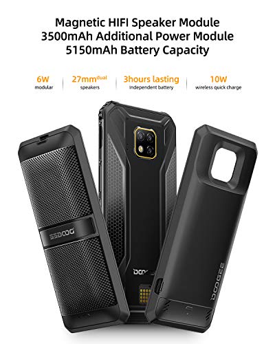 DOOGEE S95 Super Móvil Resistente, 6GB+128GB Helio P90 Octa-Core, 4G Telefonos Antigolpes 8650mAh(Modular Incluido), AI Cámara 48MP, Android IP68 IP69K Móviles Todoterreno 4G, 6.3 Pantalla FHD+, NFC