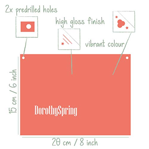 Dorothy Spring In Case You Have Forgot You Are Strong Smart Beautiful and You Can do Anything Inspirational Wall Cita Placa de Metal para Regalo para Amigos (15,2 x 20,3 cm)