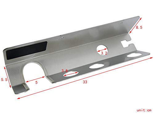 Doubleblack Soporte de Pared para Secador de Pelo para Dyson Supersonic Boquillas Difusor Organizador Plata