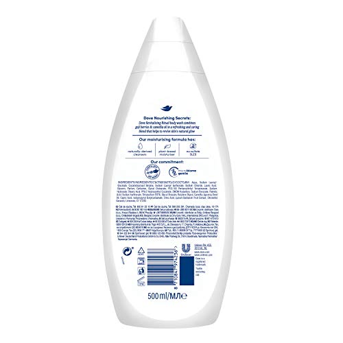 Dove Gel de Ducha Goji y Camelia - Pack de 12x500 ml