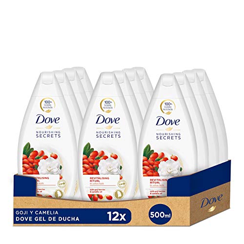 Dove Gel de Ducha Goji y Camelia - Pack de 12x500 ml