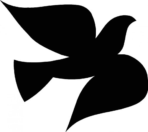 Dove Picture Art – Salón – Adhesivo decorativo para el hogar – Vinilo adhesivo para pared – Tamaño: 16 pulgadas x 16 pulgadas – 22 colores disponibles