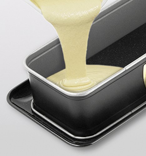 Dr. Oetker 30X11X7 Cm Molde Desmontable, Aluminio, Negro y Gris