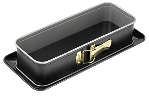 Dr. Oetker 30X11X7 Cm Molde Desmontable, Aluminio, Negro y Gris