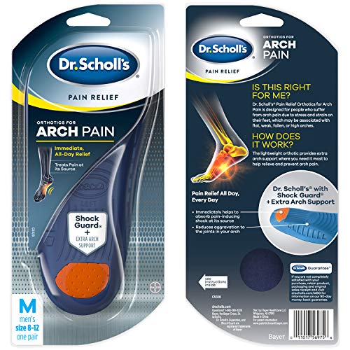 Dr. Scholl 's arco alivio del dolor ortopédica para hombre