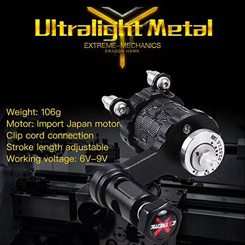 Dragonhawk Extreme V2 Tattoo Kit 2 Rotary Machines Motor Gun Power Supply Disposable Needles Tips for Tattoo Artist MDJT-1