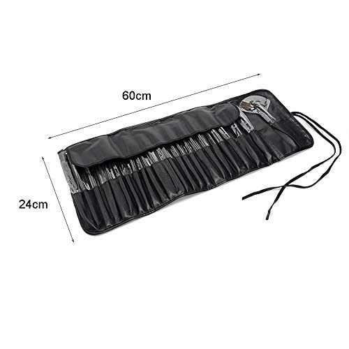 Drametree Set de pinceles de maquillaje Principiante profesional Herramientas de maquillaje Cerdas de pelo animal Pincel de rubor Sombra de ojos Pincel de maquillaje Contorno El contorno Cerdas suaves