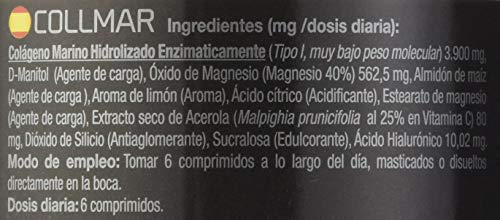 DRASANVI Collmar masticable Limon - Colageno marino hidrolizado 180 comprimidos