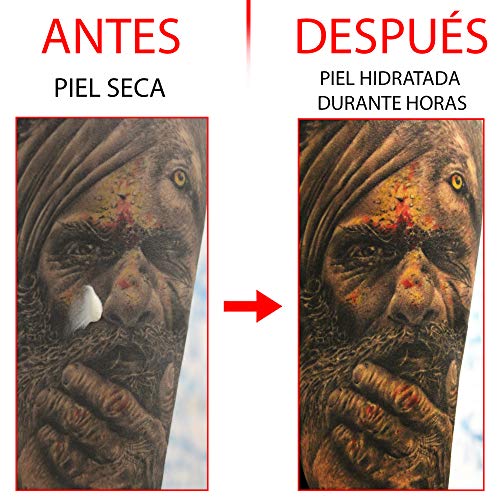 DrawerProps Crema para curar Tatuajes recién hechos|| Pomada Curado Tattoo || Post Tattoo Care || Ideal para Mantener e Hidratar la Piel Tatuada || Made in Spain (Grande, 100 mg)