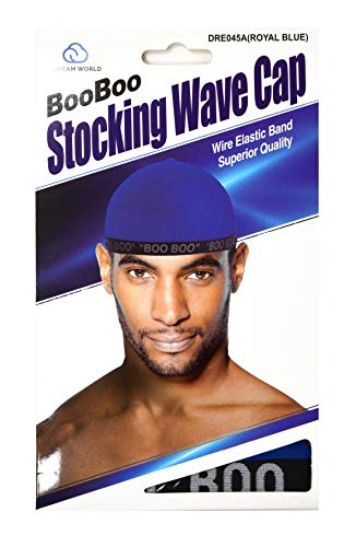 Dream, Boo Boo STOCKING WAVE CAP, Wire Eastic Band (Artículo #045 Royal Blue)