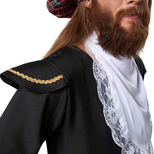 dressforfun 900424 - Disfraz de Hombre Noble Escocés, Chaqueta y Falda Escocesa con Calcetines y Sombrero (M | No. 302081)