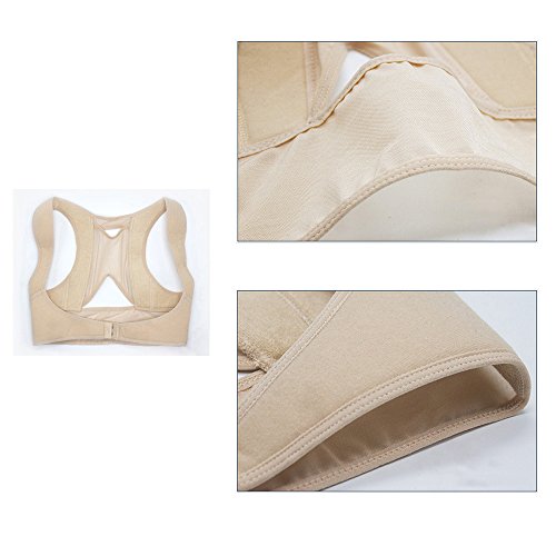 Drizzle Corrector de Postura Espalda Mujer mejorar el jorobado Ajustable Soporte de Espalda Alivie el Dolor de Cuello y Hombro (M)