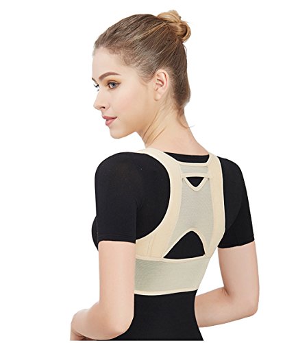 Drizzle Corrector de Postura Espalda Mujer mejorar el jorobado Ajustable Soporte de Espalda Alivie el Dolor de Cuello y Hombro (M)