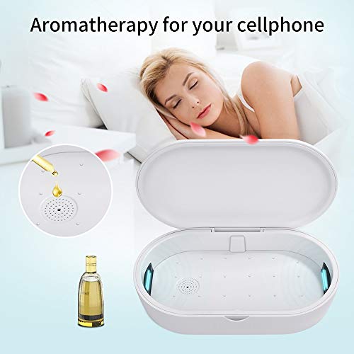 DryMartine Esterilizador UV - Desinfectante UV Portátil para Viajes a casa Caja de Desinfección,2020 Nuevo tiempo de desinfección de pantalla LED (Blanco)