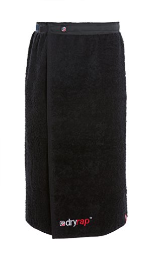 Dryrobe - Dryrap - Toalla de Deporte para cambiarse - Hombre - Talla única - Negro