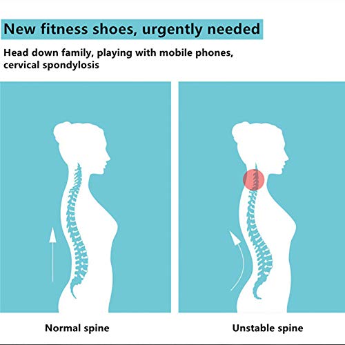 DSZZ Health Zapatos Profesionales de tacón Negativo en Forma de K, Zapatos Casuales Altos y Bajos de Moda Corrección de cifosis Lumbar Masculina y Femenina,Verde,38