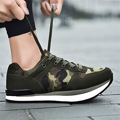 DSZZ Health Zapatos Profesionales de tacón Negativo en Forma de K, Zapatos Casuales Altos y Bajos de Moda Corrección de cifosis Lumbar Masculina y Femenina,Verde,38