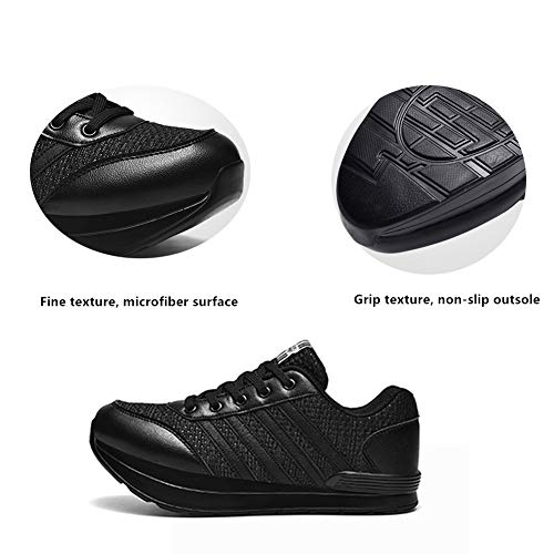 DSZZ Health Zapatos Profesionales de tacón Negativo en Forma de K, Zapatos para Caminar Altos y Bajos Corrección de cifosis Lumbar Masculina y Femenina,Blanco,42