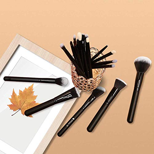 DUcare Brochas de Maquillaje 20 Piezas Premium Brochas Maquillaje Cerdas de Fibra Sintética Suaves y sin Crueldad kit Brochas Maquillaje