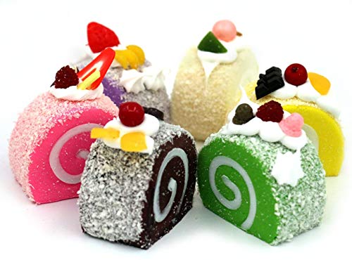 Ducomi Imanes para Nevera – Juego de 5 imanes magnéticos 3D para frigorífico y Pizarra, Suaves y perfumados, imán Estilo Comida, decoración para Cocina y Oficina, Idea Regalo