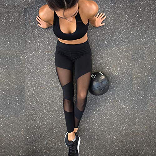Ducomi LIV Leggins Transparentes para Mujeres - Looks Sexy y Casual en Gimnasia y Ropa Exterior - Leggings Ligeros, Transpirables y de Máxima Comodidad - Ropa Deportiva, Yoga, Pilates (S)