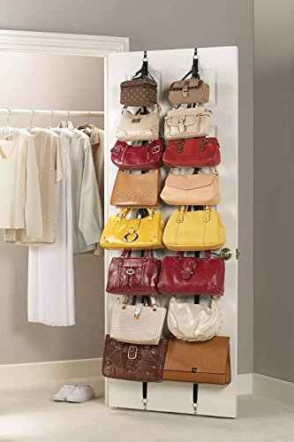 Ducomi - Organizador para Bolsas con Ganchos Ajustables - Solución para Guardar Cinturones o Sombreros - Ayuda a Mantener Objetos Ordenados y al Alcance de la Mano (2 Piezas)