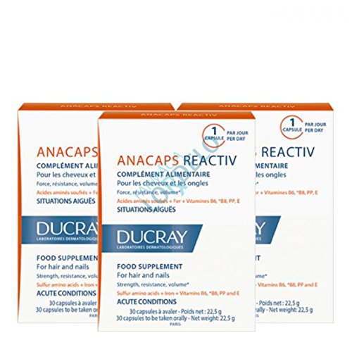 Ducray Anacaps Reactiv x 30 Cápsulas x 3