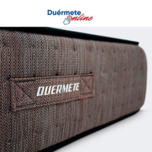 Duérmete Online Iron Pro 111 Duérmete Gran Confort-Colchón Muelles Ensacados + Viscoelástica con 7 Zonas de Descanso, Libertad de Movimientos, 150x190